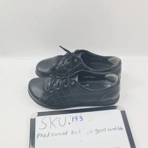 Dansko Women's Black Gretchen Leather Lace Up Casual Oxford Shoes Size 11 - Picture 7 of 7